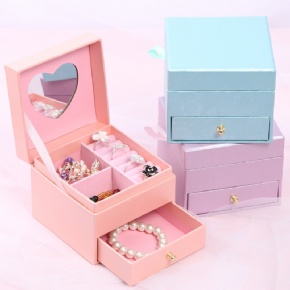 Custom Printed Luxury Drawer Jewelry Box – Special Paper Necklace Packaging with Logo and Durable Storage Design