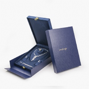 Custom Luxurious Jewelry Box | Elegant Cardboard Velvet Packaging for Rings & Bracelets | Premium Gift Presentation Solution