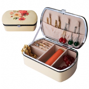 Customized Printing Necklace Earring Set Leather Jewelry Box | Personalized Packaging with Unique Design for Luxury Gifts